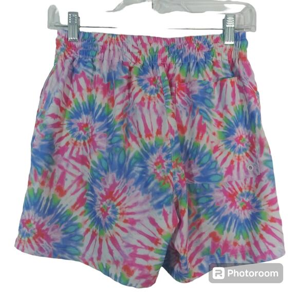 Cabana by Crown & Ivy Sparkler Tie Dye Swim Trunks Size Small - Picture 2 of 7